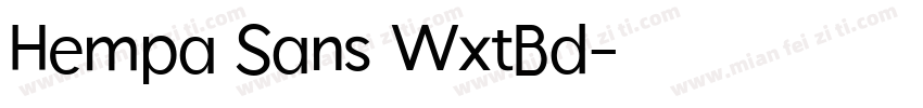 Hempa Sans WxtBd字体转换